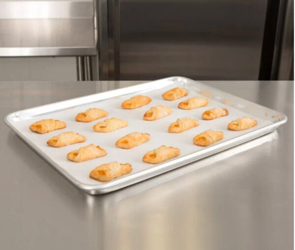 12" x 16" Half Size Quilon® Coated Parchment Paper Bun / Sheet Pan Liner Sheet - 100/Pack - Image 3